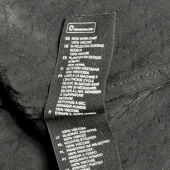 NWOT & Other Stories Stockholm Atelier Black Houndstooth Midi Dress Size 0 - Picture 8 of 8